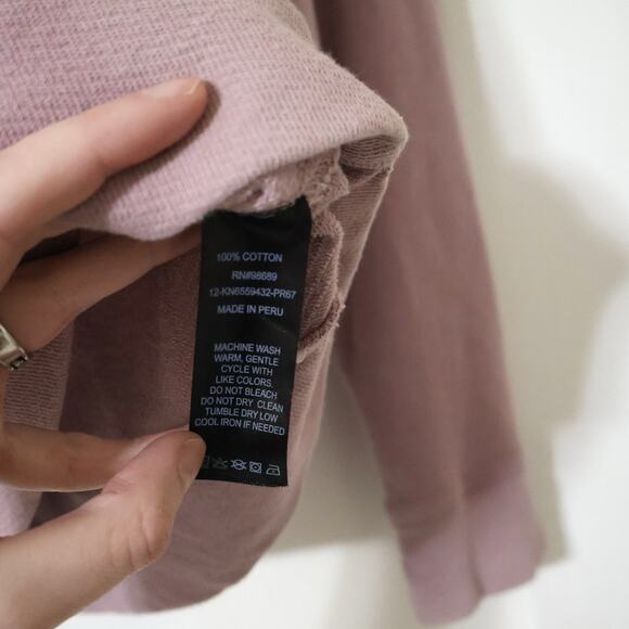 Todd Snyder Dusty Rose Raglan Terry Pullover Sweatshirt M Lounge Athleisure - Picture 4 of 6